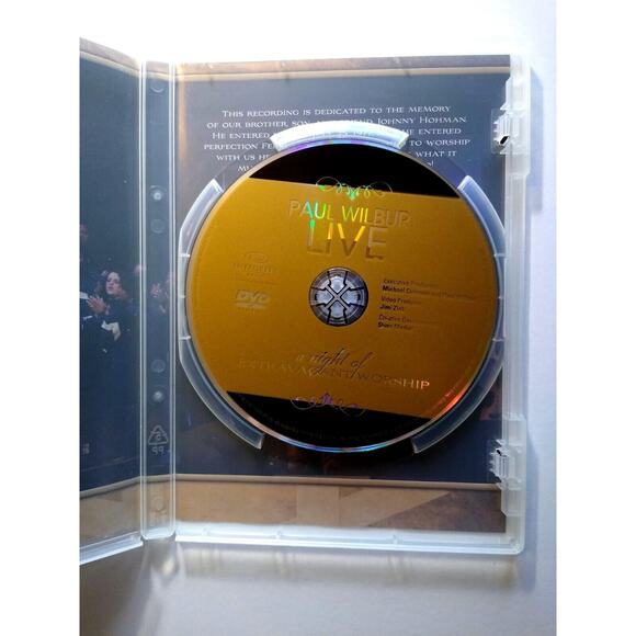 Paul Wilbur Live A Night of Extravagant Worship DVD Gospel Religious Folk - Picture 3 of 3